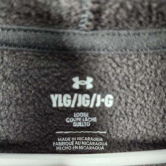 Under Armour Project Rock Hoodie Youth Large Gray First One In Last One Out Loos - Picture 3 of 9